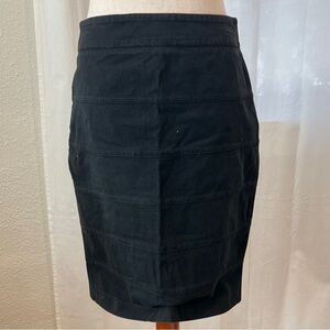 Virtue Stretch Faded Black Pencil Skirt
